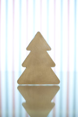 Sticker - Christmas tree on abstract background