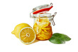 Pickled lemons in the jar