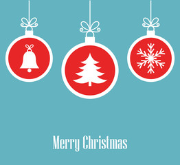 Canvas Print - christmas balls ornaments