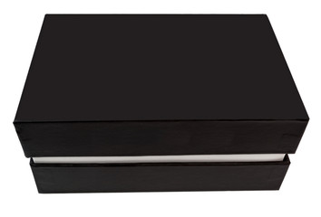 Wall Mural - Simple black and white box. Isolated