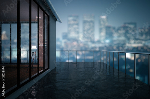 Balcony closeup Wallpaper Mural