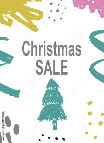 Creative Sale Holiday Website Banner Template Christmas And New