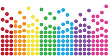 Rainbow Colorful Polkadots