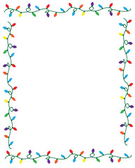 Sticker - Christmas Lights Border