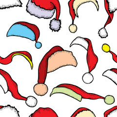 Canvas Print - Christmas seamless vector pattern