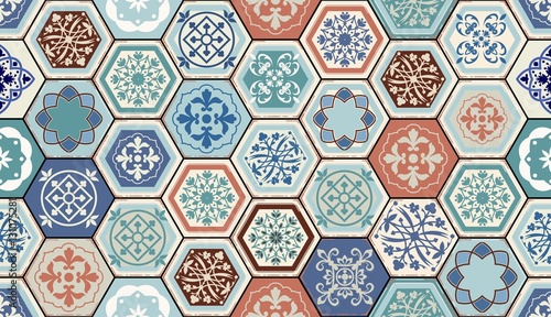 orientalny-wzor-marokanski-liczne-ornamenty-i-figury-geometryczne