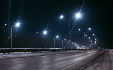 Wall Mural - winter highway