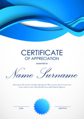 Poster - Certificate of appreciation template