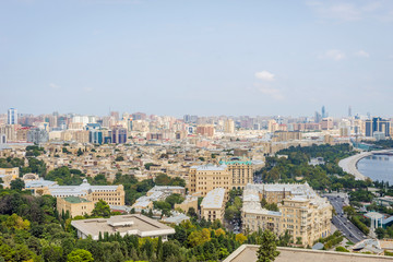 Wall Mural - View over Baku downtown, Azerbaijan