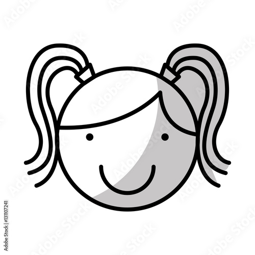 cute girl character icon vector illustration design Stock Vector ...