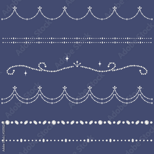ラインストーン 装飾ライン Vector Eps Buy This Stock Vector And Explore Similar Vectors At Adobe Stock Adobe Stock