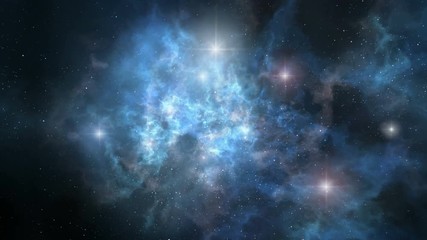 Wall Mural - space nebula rotation loopable