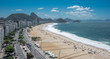 © Sergey - Aerial view of the coast of Copacabana Beach, Forte Duque de Caxias, Sugarloaf Mountain, Atlantic Ocean and blue sky, Rio de Janeiro, Brazil