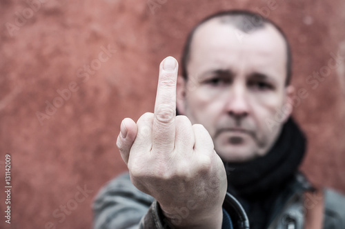 Homme Faisant Un Doigt D Honneur Stock Photo Adobe Stock Homme Faisant Un Doigt D Honneur Stock Photo Adobe Stock