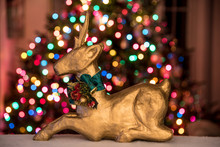 Golden Holiday Reindeer