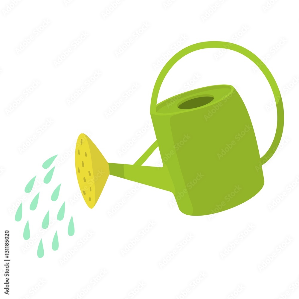 Watering can icon. Cartoon illustration of watering can vector icon for web design - obrazy, fototapety, plakaty 