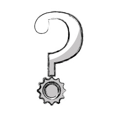 Canvas Print - question mark isolated icon vector illustration design