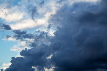 Wall Mural - sunset sunrise clouds on sky, nature landscape background