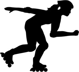 Sticker - Female inline Skater