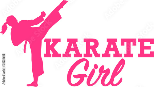 Dekoracja na wymiar  karate-dziewczyna