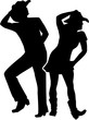 © Miceking - Line dancing silhouette man and woman