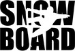 © Miceking - Snowboard word with cutout