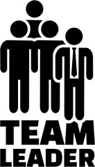 Sticker - Team Leader icon with job title