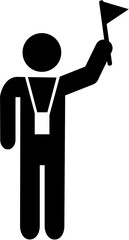 tour guide pictogram