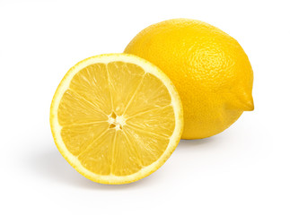 Wall Mural - lemon isolated on white