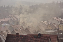 Dym Nad Dachami Domów 