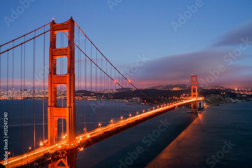 Photo Golden Gate bridge and San Francisco