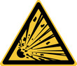 ISO 7010 W002 Warning; Explosive material