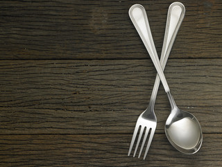 Wall Mural - fork and spoon