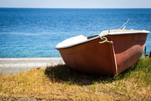 Boat On A Beach In Sicily