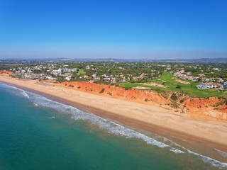 Wall Mural - Aerial. Photo from the sky, golf courses Vale de Lobo.