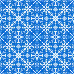 Seamless pattern with snowflakes. Winter background. Vector illu