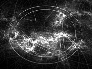 Wall Mural - technology disk - abstract digitally generated image