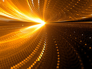Wall Mural - blurred way - abstract digitally generated image