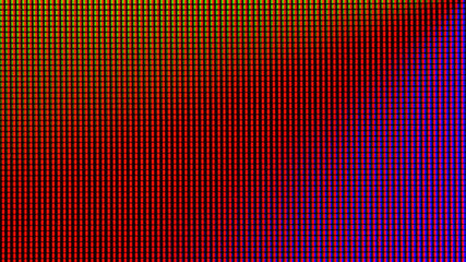 Wall Mural - Closeup LED diode of LED TV, LED monitor screen display panel. Colorful LED screen background for design with copy space for text or image.