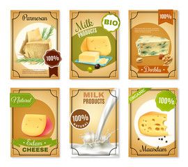 Poster - Milk Products Vertical Banners 