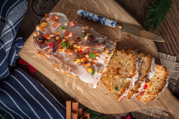 Wall Mural - Christmas fruit cake.