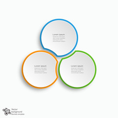 Wall Mural - Business Chart Design 3-Step #Vector Graphic