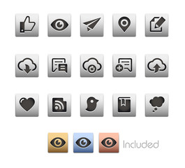 Wall Mural - interface icons / the vector file includes 4 color versions in different layers.