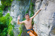 © zhukovvvlad - Climber climbs the rock.