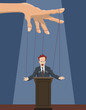 The speaker as a marionette.