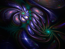 Abstract Fractal Background Computer-generated Image