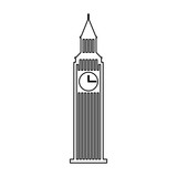 Fototapeta Big Ben - big ben building isolated icon vector illustration design