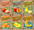 © mollicart - fruits vintage banner