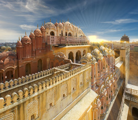 Wall Mural - Hawa Mahal, the Palace of Winds, Jaipur, Rajasthan, India