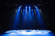 © nagaets - Free stage with lights, lighting devices.